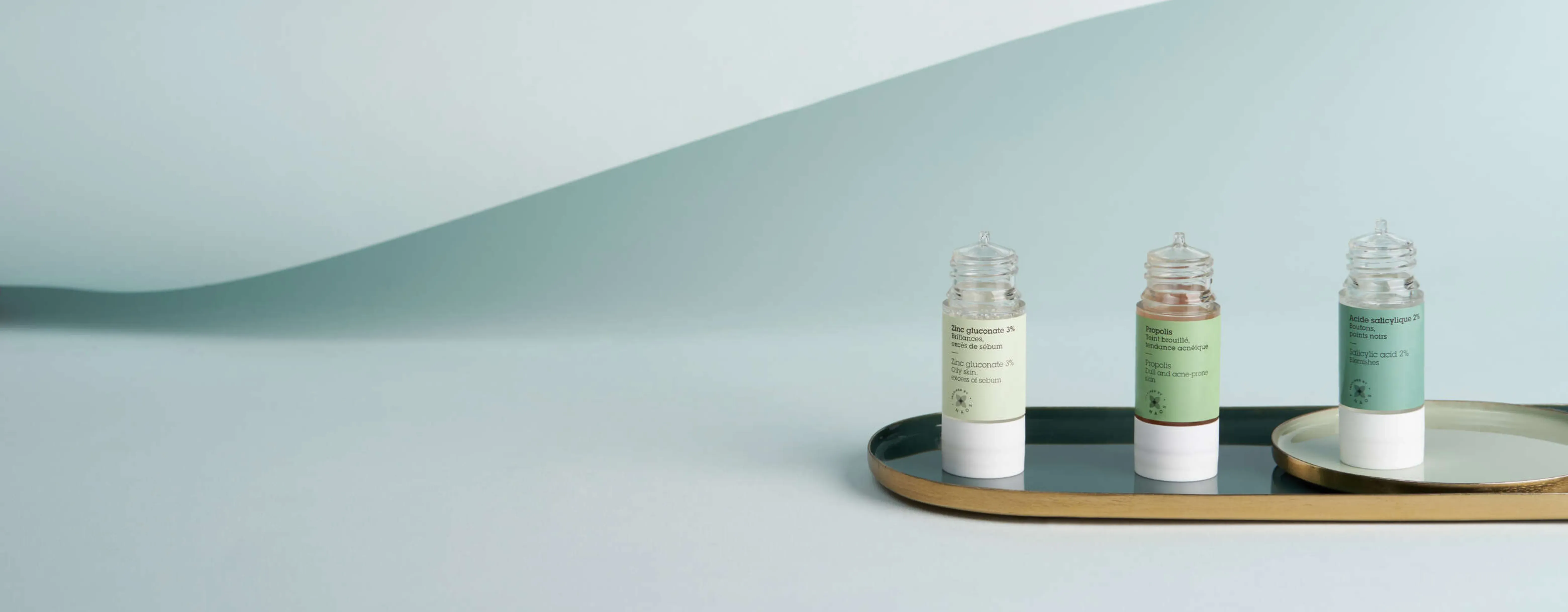 Actifs Purs de la gamme Boutons et imperfections