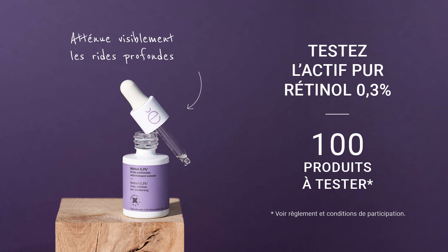Test produit Actif pur Retinol 3%
