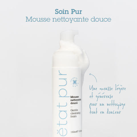 Mousse nettoyante douce
